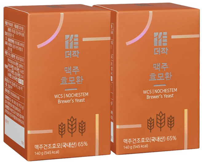 더작 맥주효모환, 140g, 2개