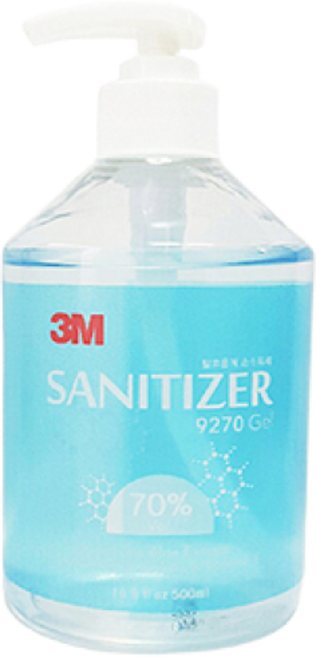상세설명참조 3M 핸드새니타이져겔 손소독제 #9270 500ml 알콜 70% 함유, 20개