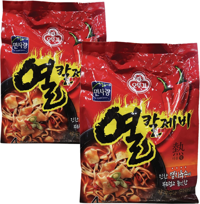 오뚜기 열칼제비 4인분 768g, 일반포장 동절기만, 2개