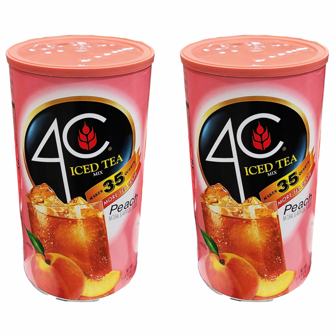 4C 복숭아 아이스티, 2.34kg, 1개입, 2개