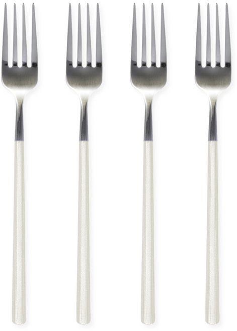 브리앙뜨 펄인러브 포크, 4개, 아이보리