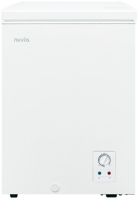 누비아 2025 New 다용도 냉동고 100L 200L 미니 가정용 소형 업소용 다목적 대용량 급속냉동 안전도어 내장형 힌지 직접냉각 역순환냉각 8단계 온도조절, NF-C100W 100L