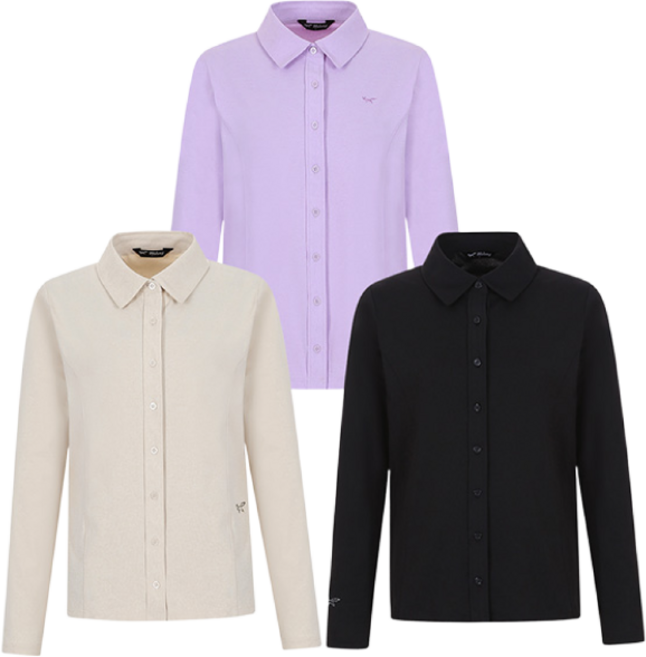 [울시] 여성 소로나카라셔츠 자외선차단 남방 셔츠 긴팔 셔츠 기능성 셔츠 스판 셔츠