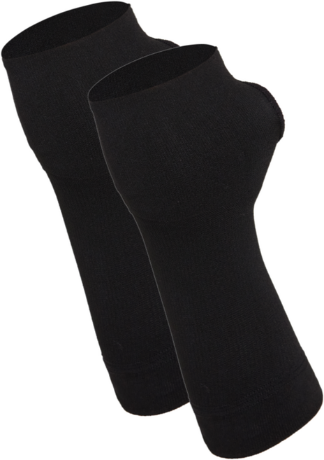 레그베이스 의료용 손목보호대 엄지형 트임 검정색, 2개