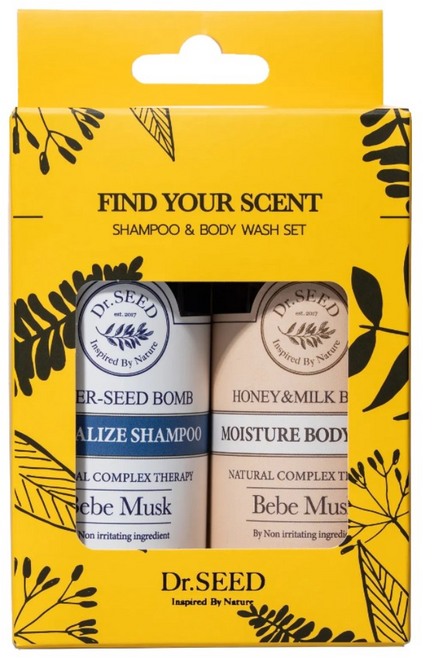 닥터시드 슈퍼시드밤 샴푸바디 여행용 2종 트래블키트 베베머스크, 1세트