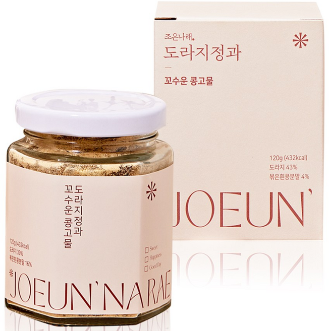 조은나래 콩고물 도라지정과 건강간식 병, 1개, 120g