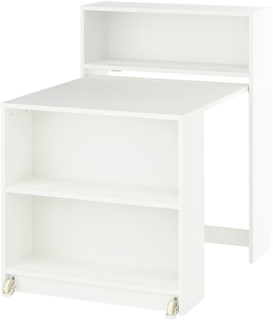 이케아 BILLY 수납장 겸 테이블/책장/책상, 화이트