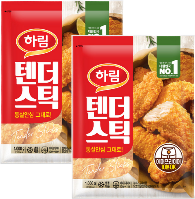 하림 텐더스틱 1000g, 1kg, 2개