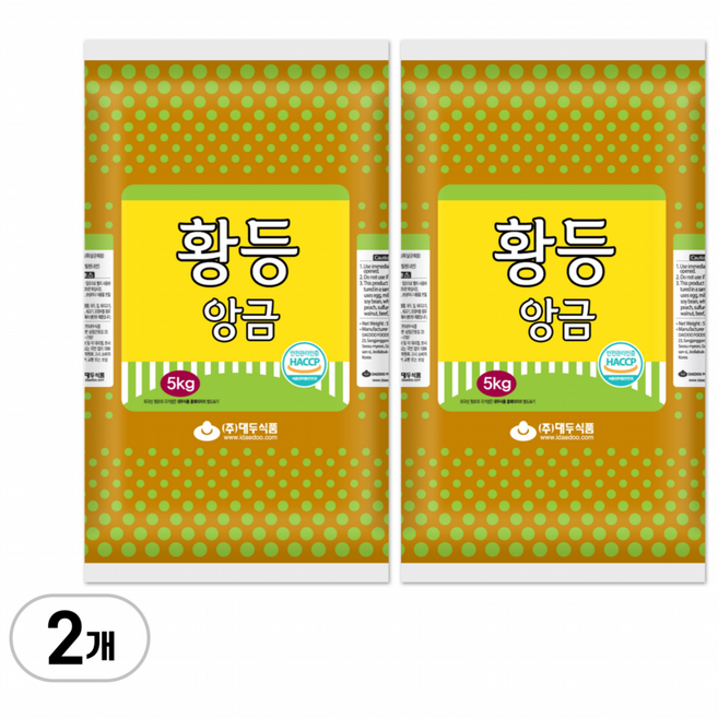 대두식품 황등앙금 57M 5kg 박스 대용량, 2개