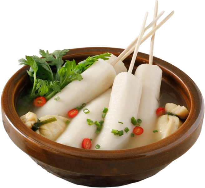 물떡꼬치 1kg (100g x 10ea) 어묵탕용 가래떡 포차 분식 이자카야, 1개