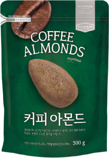 리치팜너트 커피아몬드 300g, 6개
