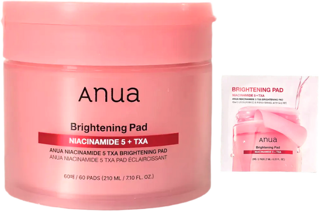 아누아 나이아신아마이드 TXA 브라이트닝 패드 /txa패드 2매 추가증정, 1개, 60매입