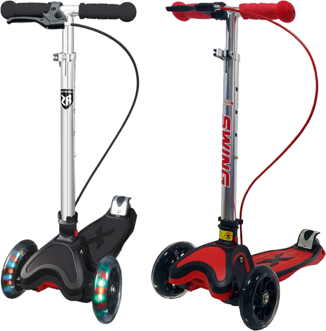 ZEEF 제프라이더 X스윙 유아동 세발킥보드 (블랙 레드), 레드, 1개