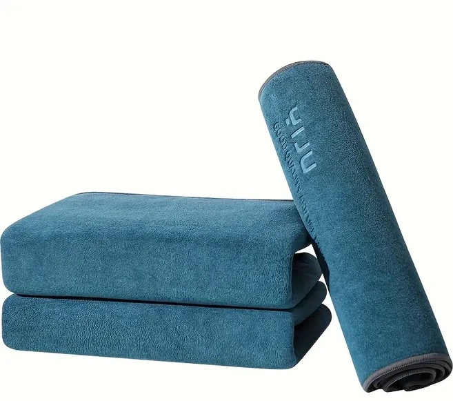 [허니넛] 5장 다용도 극세사 드라잉 세차타월 소형2장+중형2장+대형1장, 1세트, 블루5장