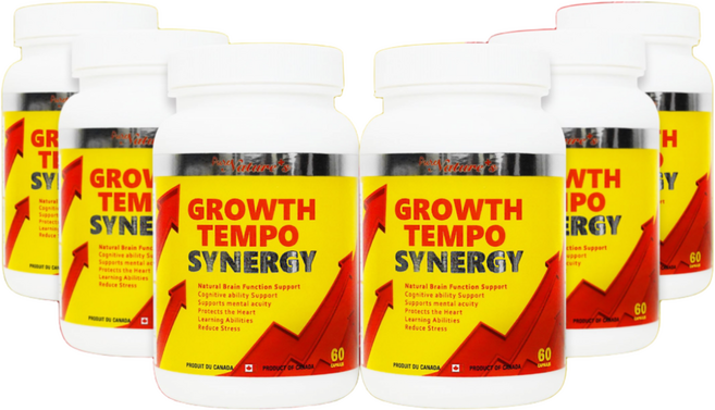 PNC 그로스템포 시너지 두뇌 브레인 영양제 집중력 성장기 홍경천 청소년 수험생 60정 6병 6개월, 6개
