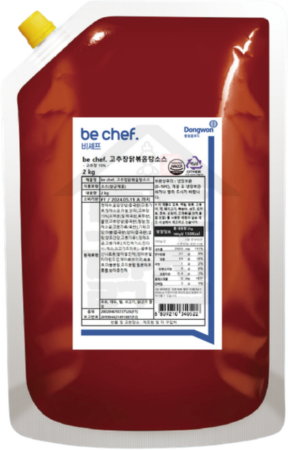 동원 홈푸드 비셰프 고추장 닭볶음탕소스 2kgx5봉지 BOX 양념, 2kg, 5개