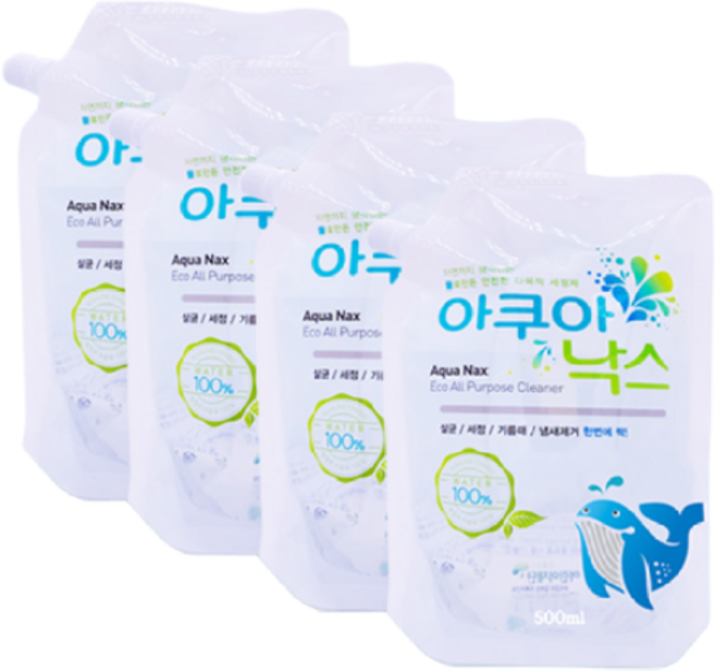 아쿠아낙스 리필, 500ml, 4개
