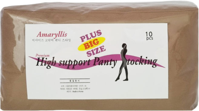 국내생산 고탄력 빅사이즈 팬티스타킹 10P 벌크형