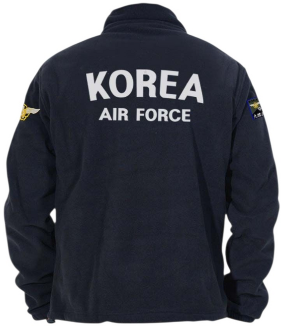 ROKAF 대한민국 공군 기모후리스 폴라폴리스 후리스자켓 남성자켓