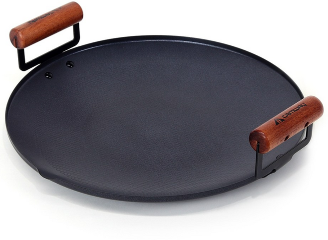 캠웨이 캠핑 그리들 무쇠주물 멀티 5중 티타늄코팅 38cm, 단품