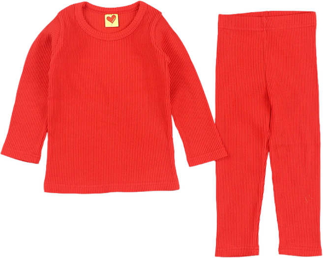 하트베이비 아동용 무지개골지실내복