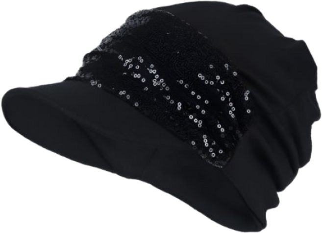 시크스팽글 글리터 사계절 캡모자 패션 두건모자 중년모자 항암모자 엄마모자HA11204
