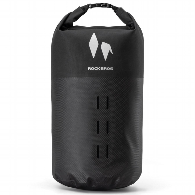 락브로스 자전거 7L 포크백 방수백, 1개, 블랙