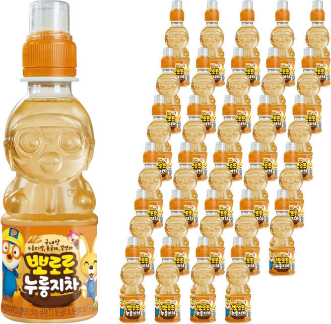 팔도 뽀로로 누룽지차, 220ml, 72개