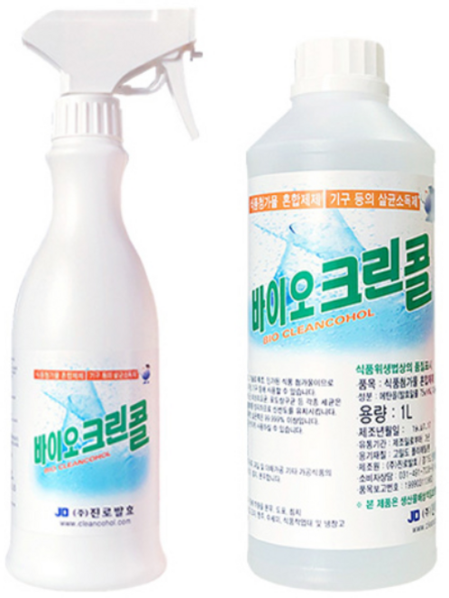진로발효 살균소독75% 바이오크린콜 1450ml 세트, 1세트