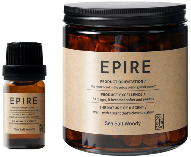 에피레 탈취제 고체 실내 냄새 제거 화장실 욕실 담배 집안 자동차 홀애비 씨솔트 우디, 1개, 300g