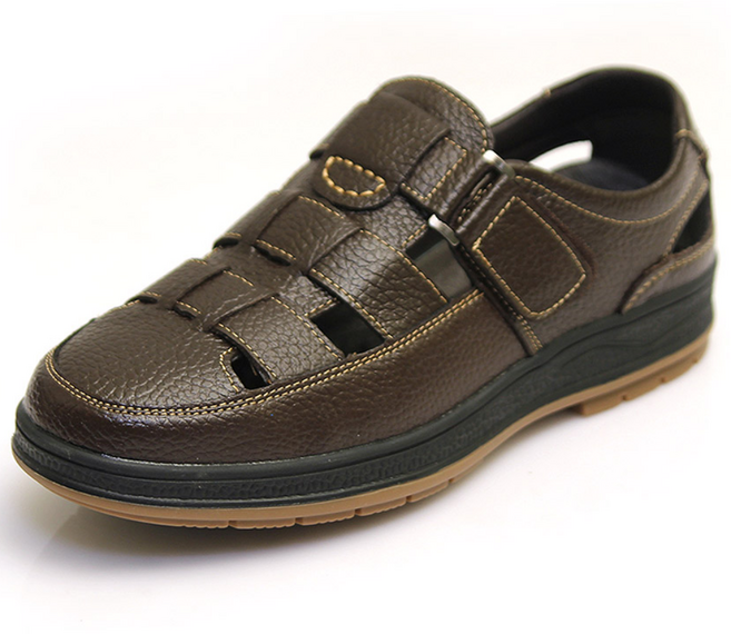 [모피어스] 시원하고 발편한 소가죽 남성 캐주얼 로퍼 구두 샌들 MP9038