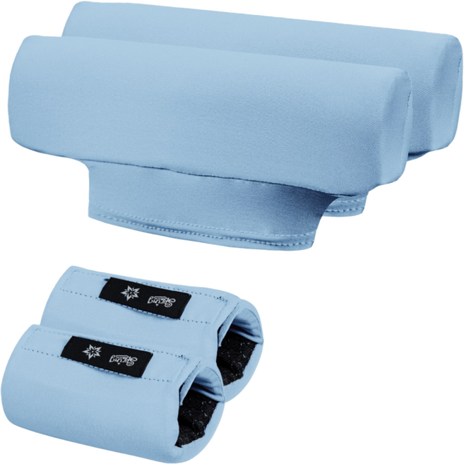 목발용 쿠션패드 세트 손잡이 커버 벨벳 겨드랑이 쿠션 스폰지 목발패드 세트 목발커버, 1세트