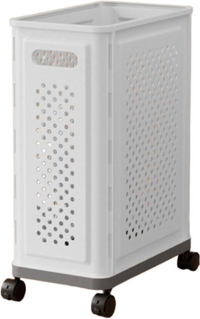 별별리빙샵 틈새 이동식 바구니 빨래 운동 기구 정리, 1개, 그레이