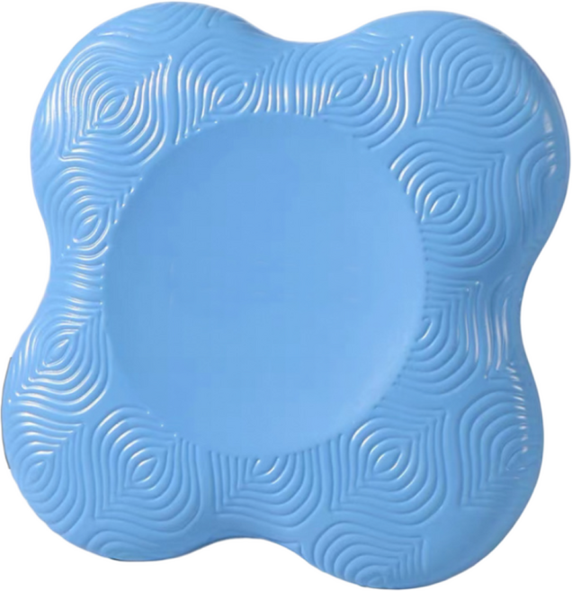 안전한 운동! 그리버 튼튼한 논슬립 요가 패드 쿠션 무릎 팔꿈치 엉덩이, 블루