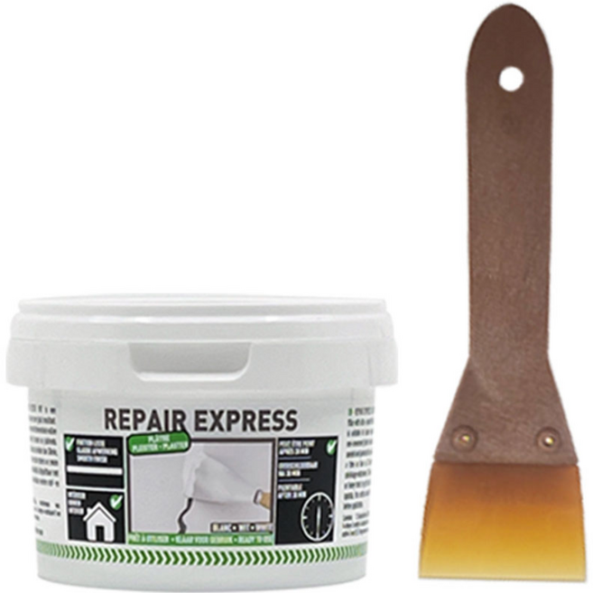 수달 Plaster 플라스터 초경량 빠른 건조 핸디 퍼티 빠데 벽 천장 크랙 균열 보수용 순백색 250ml, 초경량 속건퍼티+우레탄 헤라, 1개