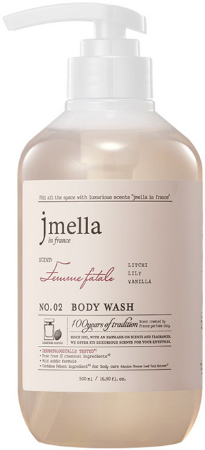 제이멜라 인 프랑스 팜므파탈 바디 워시 프루티 리치향, 500ml, 1개