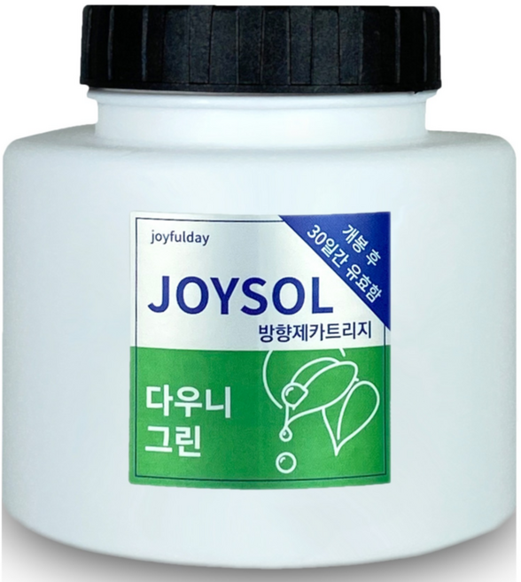 기분좋은날 조이솔 방향제카트리지 (대형), 240g, 1개, 다우니그린