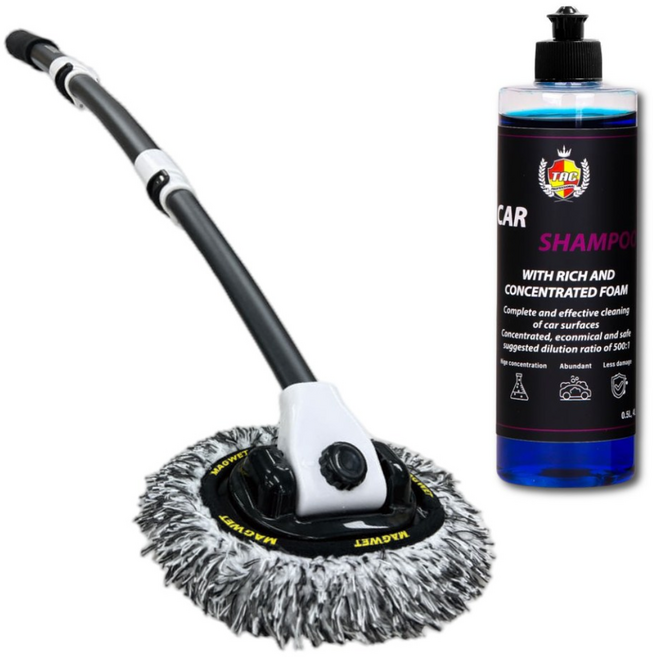 마그웻 커브폴 세차밀대 + TAC시스템 카샴푸 500ml 구성 세트