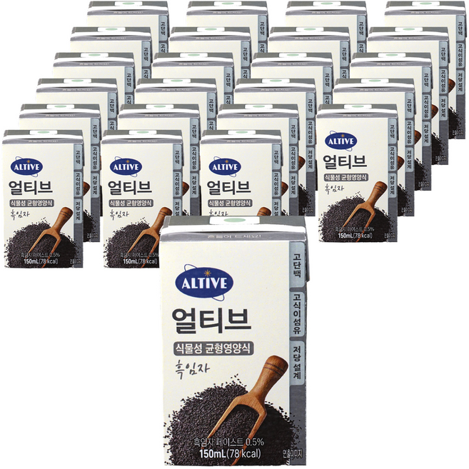얼티브 균형영양식 흑임자, 150ml, 24개