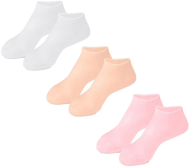 우블리스 발각질 풋케어 실리콘 보습 양말 3켤례