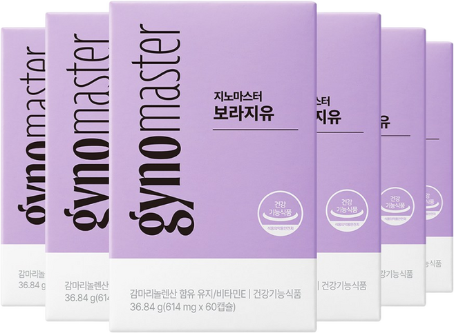 지노마스터 보라지유 60캡슐 감마리놀렌산 보라지오일, 6개, 60정