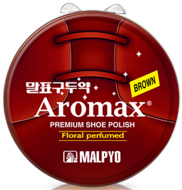 [말표] 아로맥스 구두약 (40g) 자색