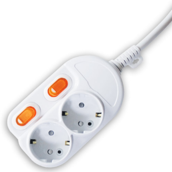 국산 개별스위치 2구 멀티탭 1.5m 3m 5m 2구 콘센트 국산, 개별스위치2구, (MG2A)1.5m