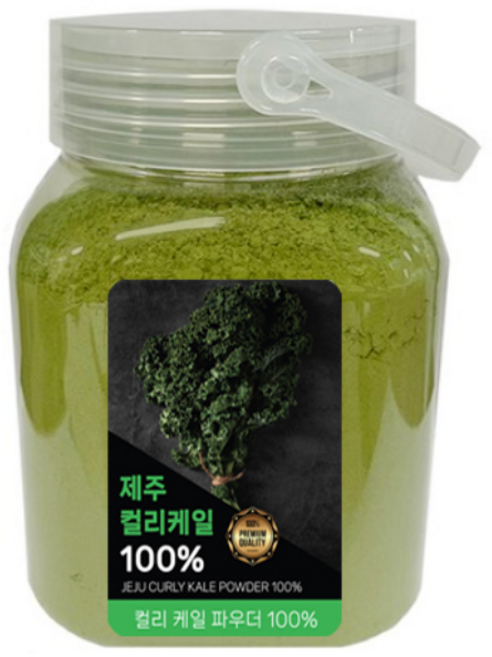 청정지역 제주 곱슬케일 컬리케일 분말 100% 다른첨가물없이 컬리케일분말, 1개, 380g