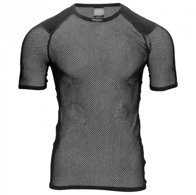 [브린제코리아] 남여공용 슈퍼써모 어깨보호 반팔 블랙