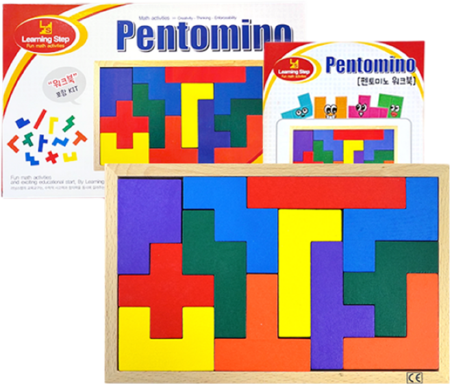 러닝스텝 원목 펜토미노 베이직 소책자포함, 1개