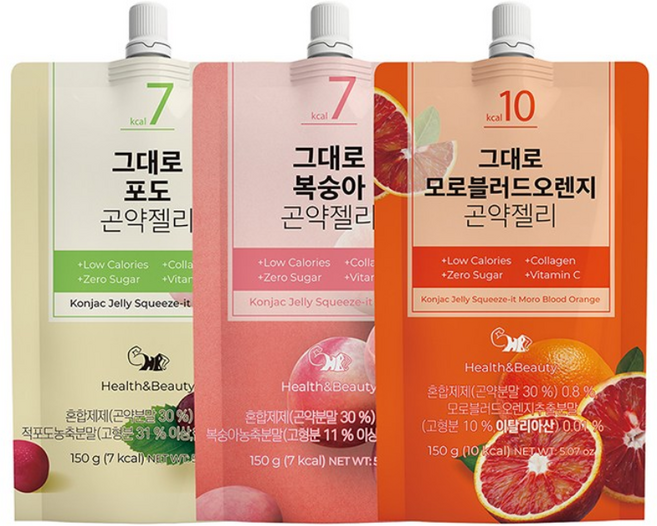 당류 ZERO! 그대로 곤약젤리, 150g, 10개, 모로블러드오렌지