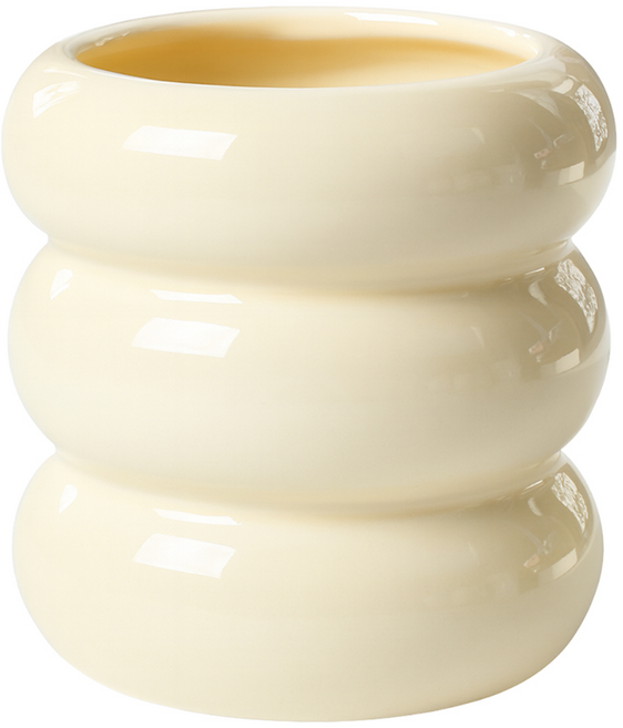 러너즈 세라믹 화장품정리함 다용도 연필 브러쉬 면봉 꽂이, 1개, 벌룬바닐라