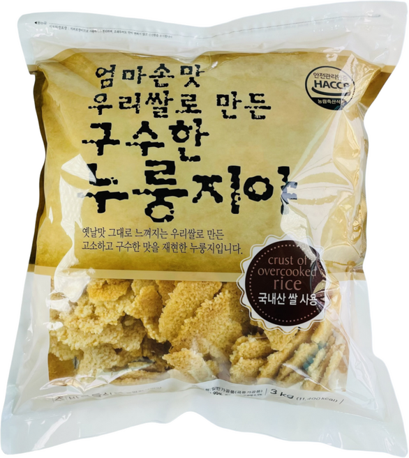 엄마손맛 우리쌀 구수한 누룽지, 3kg, 1개