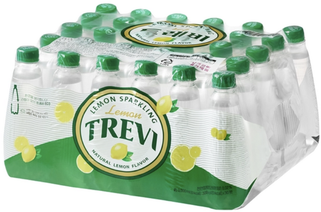 트레비 레몬 300ml 무라벨 탄산음료 롯데칠성음료 코스트코, 9L, 1박스